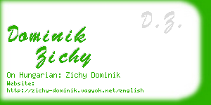dominik zichy business card